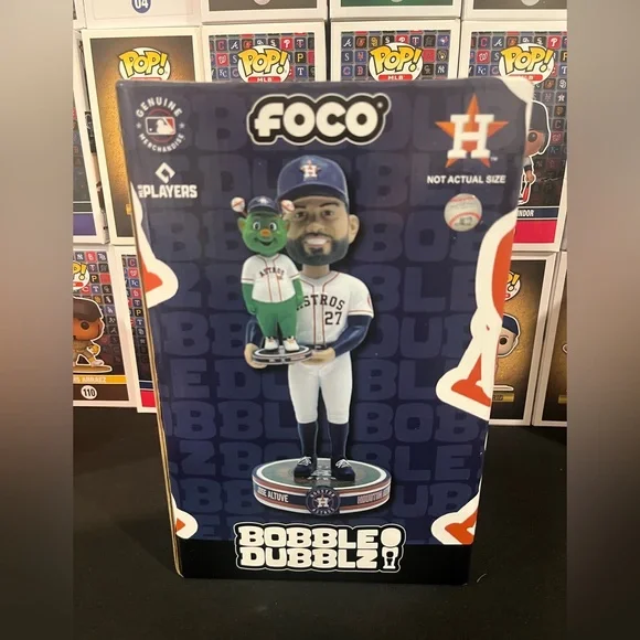JOSE ALTUVE Houston Astros MLB Mini Mascot ORBIT Bobble Dubblz Bobblehead